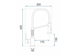 Змішувач Кухонний Rea Spring Золото REA-B4805 №5