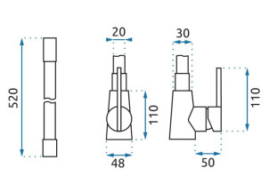 Змішувач Кухонний REA ICON Чорний Золото REA-B5682 №8