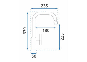 Змішувач Кухонний REA Polo Хром REA-B9940 №4