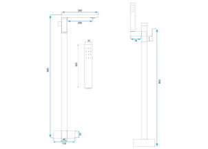 Смеситель Rea TERY Хром REA-B5305 №5