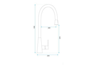 Смеситель Кухонный Mild Чорний Мат REA-B4800 №9