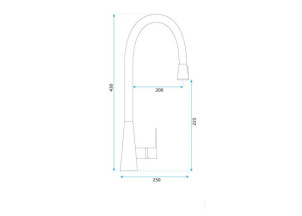 Змішувач Кухонний Mild Чорний Мат Рожеве Золото REA-B4801 №9