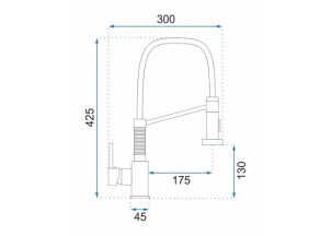 Смеситель Кухонный Rea Spring Сталь Мат REA-B4806 №5