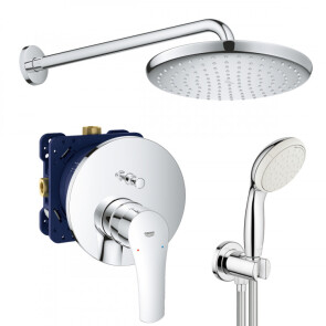 Душова система прихованого монтажу зі змішувачем Grohe Eurosmart New Tempesta 250 UA26416SC3 №1