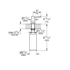 Дозатор для миючого засобу Grohe 40535DC0 №2