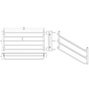 Полотенцесушитель Laris Практик П5 1000 x 500 №2