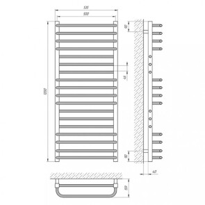 Сушка для рушників Laris Гермес П18 500 x 1200 №2