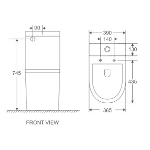 Унитаз-компакт Mixxus Premium Ellipse-0401-T1 630x390x840mm, система смыва TORNADO 1.0 (MP6467) №3