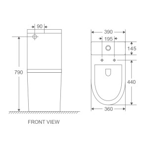 Унітаз-компакт Mixxus Premium Ellipse-0402-R 660x390x855mm, система змиву RIMLESS (MP6468) №3