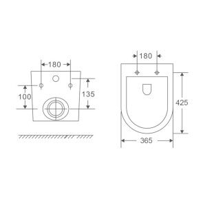 Унітаз підвісний Mixxus Premium Ellipse-0301-T3 495x365x365mm, система змиву Tornado 3.0 (MP6461) №3