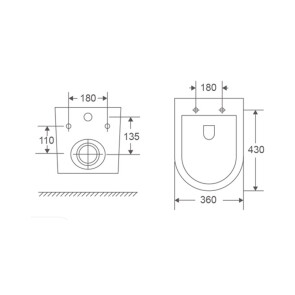 Унитаз подвесной Mixxus Premium Ellipse-0302-T3 495x360x370mm, система смыва Tornado 3.0 (MP6462) №3