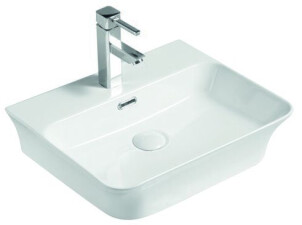 Умывальник накладной керамический Mixxus Premium Bevel-0201 с переливом 485x410x125mm (MP6480) №1