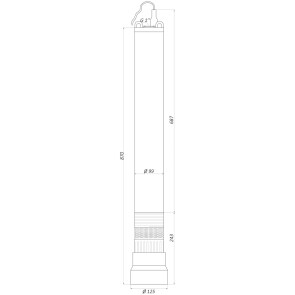 Насос колодезный OPTIMA OP 5.1 - 56/7 AUTO 0.8кВт (000018994) №4