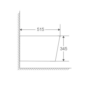 Біде підвісне Mixxus Premium Bevel-0501 515x360x345mm (MP6475) №2