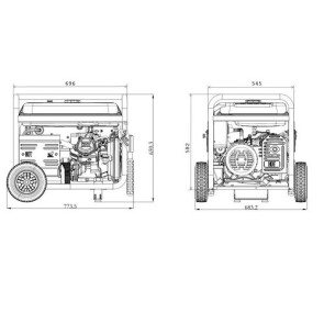 Генератор бензиновий GENERGY TURBO 5000 5,5 кВт(240047090) №2