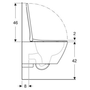 Инсталляционная система Duofix 458.103.00.1+чаша унитаза Smyle Square Rimfree с сиденьем 500.683.00.2 №6