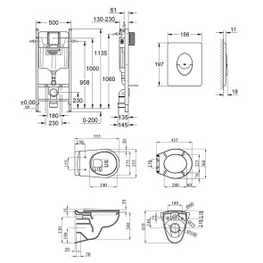 Комплект унитаза с инсталляцией 4 в 1 Grohe Solido Start UA38971964A №2