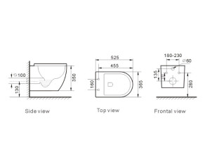 Комплект 5в1: Інсталяція Grohe Rapid + Безобідковий підвісний унітаз Newarc + клавіша хром №5