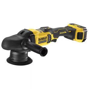 Полировальная машина аккумуляторная DeWALT, 18В XR Li-Ion, бесщеточный, 2000 - 5500 об / мин, вес 2.9 кг, 2 аккумулятора 5 Ач, зарядное устройство №1