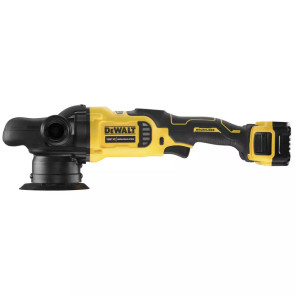 Полировальная машина аккумуляторная DeWALT, 18В XR Li-Ion, бесщеточный, 2000 - 5500 об / мин, вес 2.9 кг, 2 аккумулятора 5 Ач, зарядное устройство №2