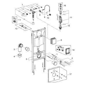 Комплект 4 в 1: Инсталляция Grohe Rapid SL 38840000 с панелью смыва Even 38966000 + унитаз A534UF Rimless №4