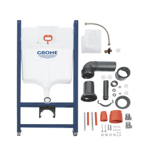 Комплект 4 в 1: Инсталяция GROHE Rapid SL 3 в 1 3884966Q + Унитаз безободковый Kroner Eifel WHI493436 RIMLESS №4