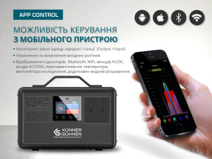 Портативна зарядна станція LifePO4 KS 2400PS №6