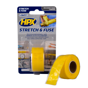 Самовулканизирующая лента Stretch&Fuse 25мм х 3м желтая №1