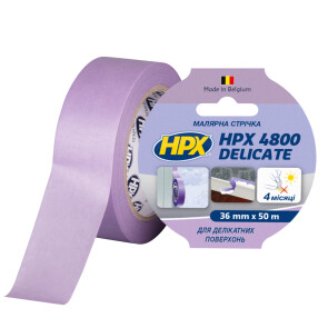 Малярська стрічка HPX 4800 Delicate 38мм х 50м пурпурний №1