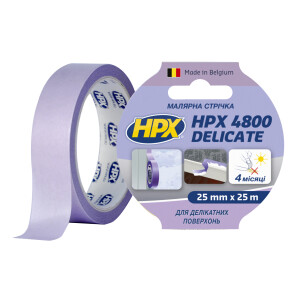 Малярська стрічка HPX 4800 Delicate 25мм х 25м пурпурний №1