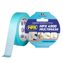 Малярська стрічка HPX 4900 Multimask 19мм х 50м блакитний