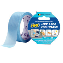 Малярська стрічка HPX 4900 Multimask 38мм х 25м блакитний