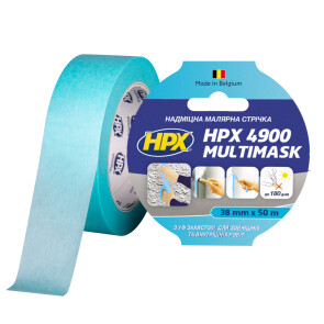 Малярная лента HPX 4900 Multimask 38мм х 50м голубой №1