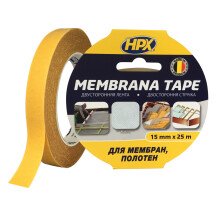 Двостороння стрічка MEMBRANA TAPE 15мм x 25м прозора