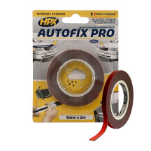 Двостороння стрічка AUTOFIX PRO 6мм x 2м сіра