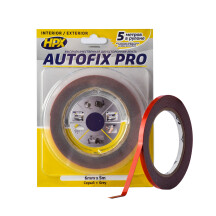 Двостороння стрічка AUTOFIX PRO 6мм x 5м сіра