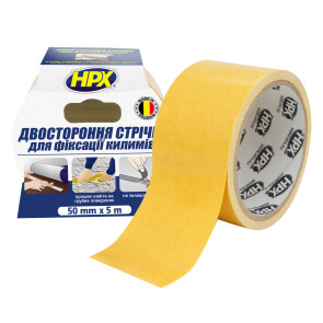 Двухсторонняя лента CARPET TAPE 50мм x 5м белая №1