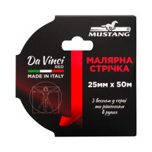 Малярная лента MUSTANG DA VINCI RED красная 25мм*50м