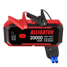 Пусковий пристрій ALLIGATOR 800A/1600A 20000mAh SMART-клеми JS843