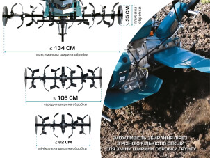 Бензиновий культиватор KS 9HP-1350G-3 (400) №12