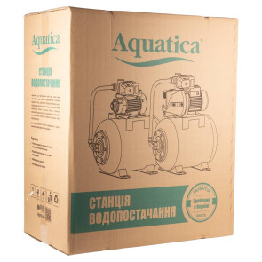 Станція 0.75кВт Hmax 48м Qmax 55л/хв (самовсмоктувальний насос) 24л Україна AQUATICA JETa80A5/UA (775092/24) №9