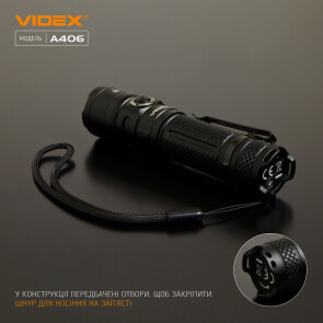 Портативний світлодіодний ліхтарик VIDEX VLF-A406 4000Lm 6500K Уцінка №7