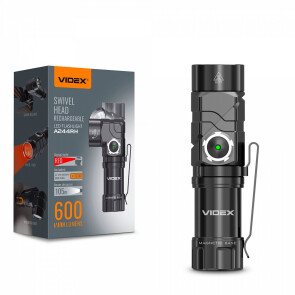 Портативний світлодіодний ліхтарик VIDEX VLF-A244RH 600Lm 5000K Уцінка №1