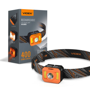 Налобний світлодіодний ліхтарик VIDEX VLF-H085-OR 400Lm 5000K Уцінка №1