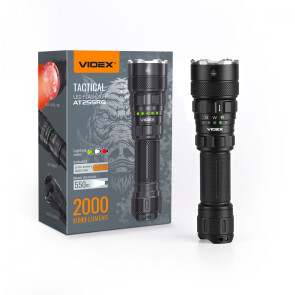 Тактичний світлодіодний ліхтар VIDEX VLF-AT255RG 2000Lm 5000K Уцінка №1