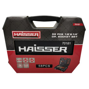 Набір інструментів професiйний 1/2" i 1/4" 58 од. HAISSER №2