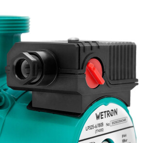Насос циркуляційний 75Вт Hmax 4м Qmax 40л/хв Ø1 1/2" 180мм зел+гайки Ø1 WETRON LР525–4/180С (774312) Уцінка №4