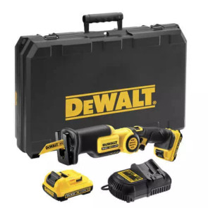 Пила шабельна акумуляторна DeWALT, 10.8В XR Li-lon, 0 - 2700 ход/хв, величина ходу 14.3 мм, вага 1.2 кг, 2 акумулятори 2 Аг, ЗП, кейс №1