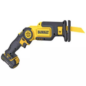 Пила шабельна акумуляторна DeWALT, 10.8В XR Li-lon, 0 - 2700 ход/хв, величина ходу 14.3 мм, вага 1.2 кг, 2 акумулятори 2 Аг, ЗП, кейс №4