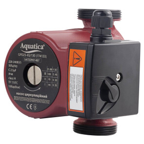 Насос циркуляційний 100Вт Hmax 6м Qmax 75л/хв Ø1½" 130мм+гайки Ø1" AQUATICA (774133) Уцінка №7